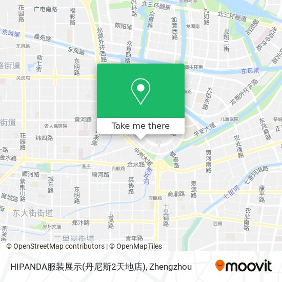 HIPANDA服装展示(丹尼斯2天地店) map