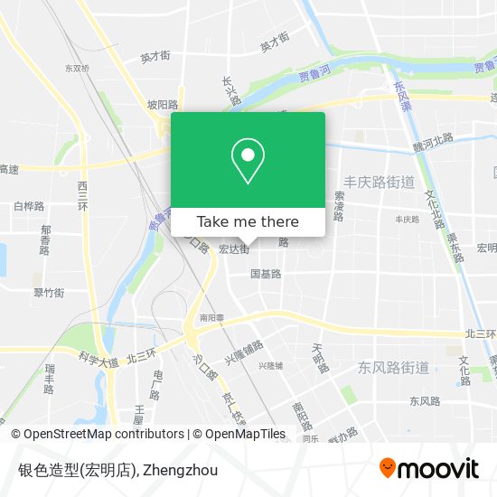 银色造型(宏明店) map