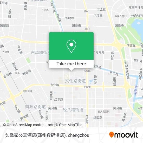 如馨家公寓酒店(郑州数码港店) map