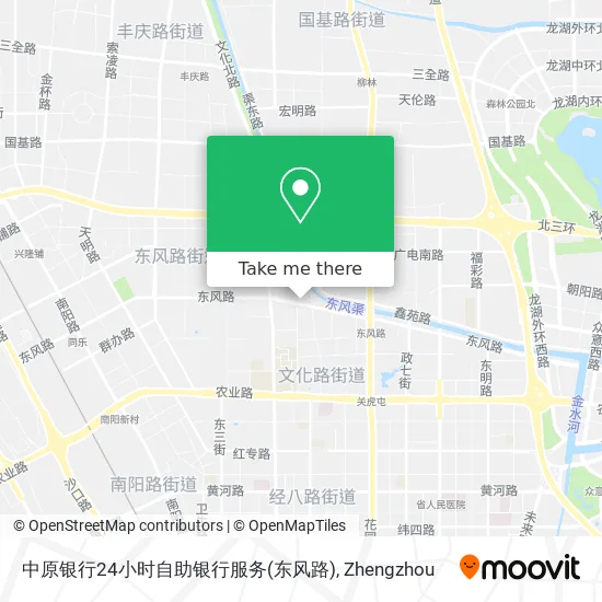 中原银行24小时自助银行服务(东风路) map