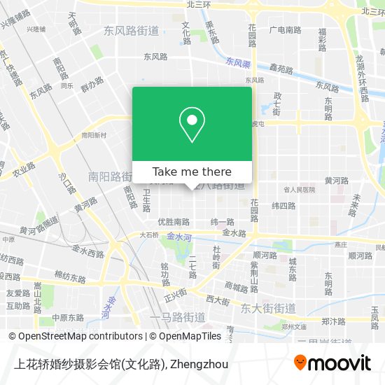 上花轿婚纱摄影会馆(文化路) map