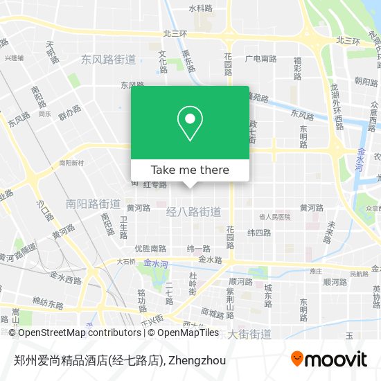 郑州爱尚精品酒店(经七路店) map