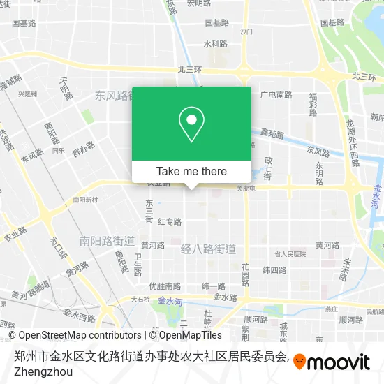 郑州市金水区文化路街道办事处农大社区居民委员会 map