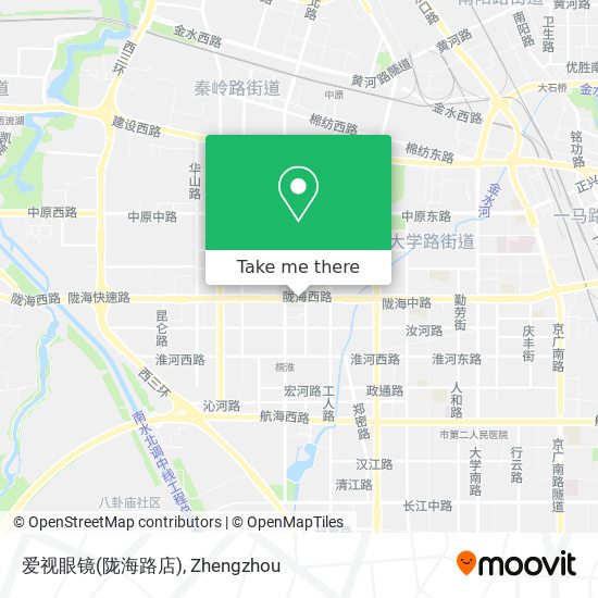 爱视眼镜(陇海路店) map