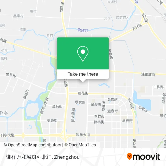 谦祥万和城C区-北门 map