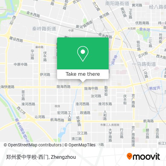 郑州爱中学校-西门 map