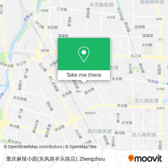 重庆麻辣小面(东风路丰乐路店) map