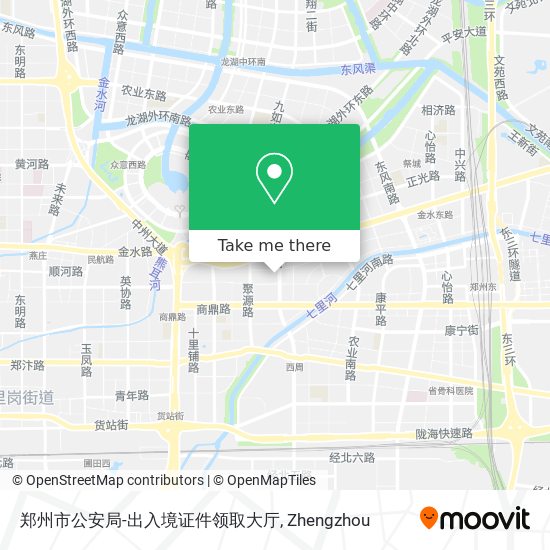 郑州市公安局-出入境证件领取大厅 map