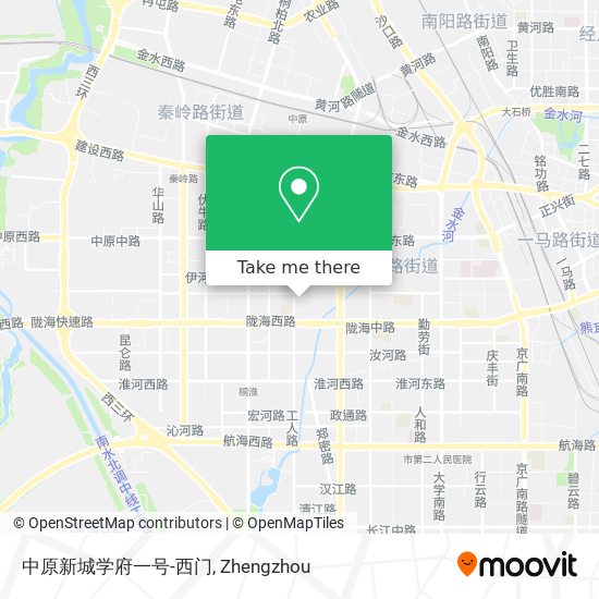 中原新城学府一号-西门 map
