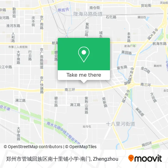 郑州市管城回族区南十里铺小学-南门 map