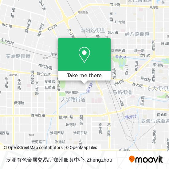 泛亚有色金属交易所郑州服务中心 map