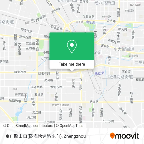 京广路出口(陇海快速路东向) map