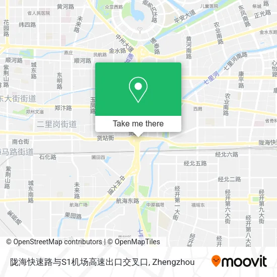 陇海快速路与S1机场高速出口交叉口 map