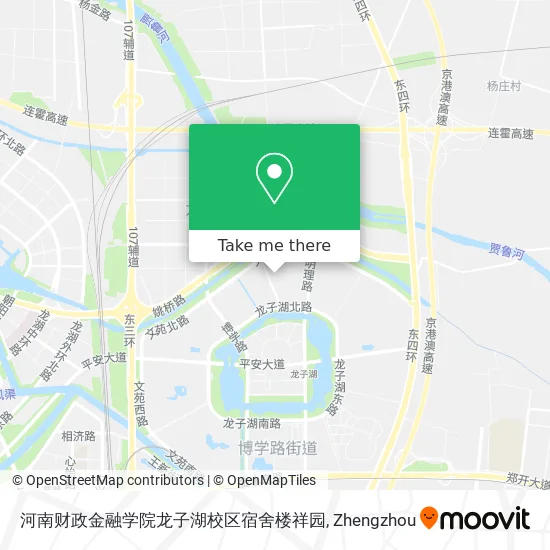 河南财政金融学院龙子湖校区宿舍楼祥园 map