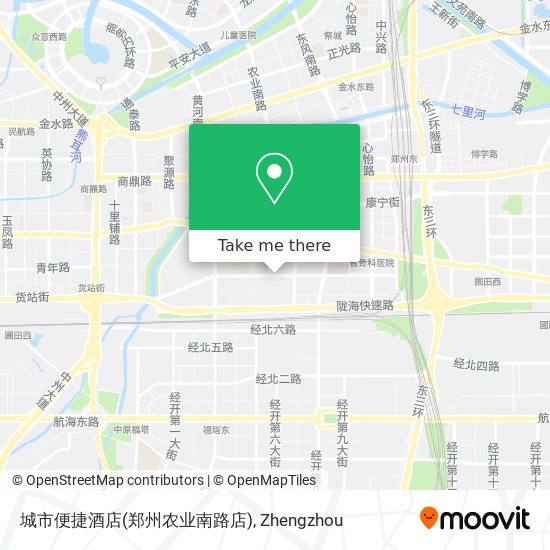 城市便捷酒店(郑州农业南路店) map