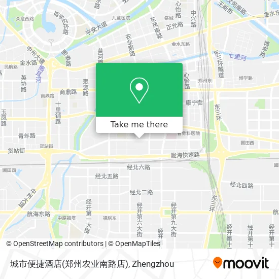 城市便捷酒店(郑州农业南路店) map