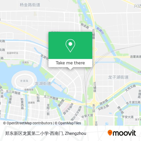 郑东新区龙翼第二小学-西南门 map