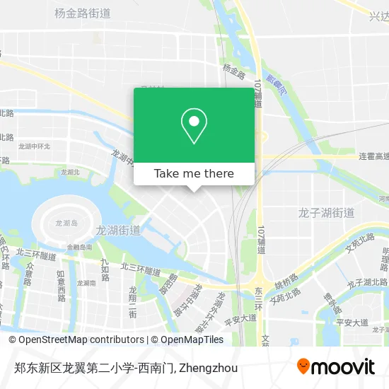 郑东新区龙翼第二小学-西南门 map