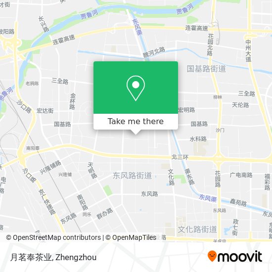 月茗奉茶业 map