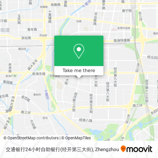 交通银行24小时自助银行(经开第三大街) map