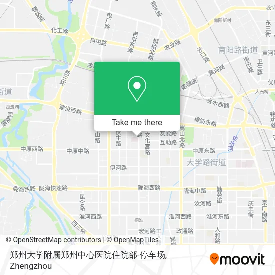 郑州大学附属郑州中心医院住院部-停车场 map
