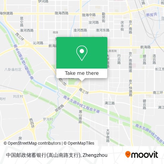 中国邮政储蓄银行(嵩山南路支行) map