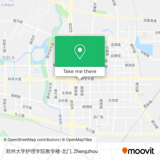 郑州大学护理学院教学楼-北门 map