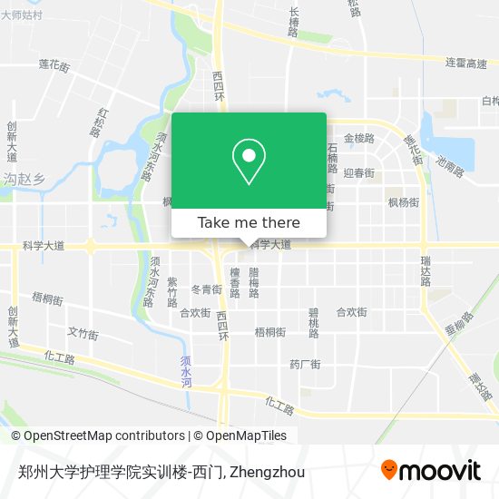 郑州大学护理学院实训楼-西门 map