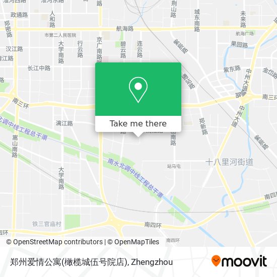 郑州爱情公寓(橄榄城伍号院店) map
