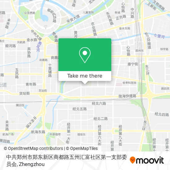 中共郑州市郑东新区商都路五州汇富社区第一支部委员会 map