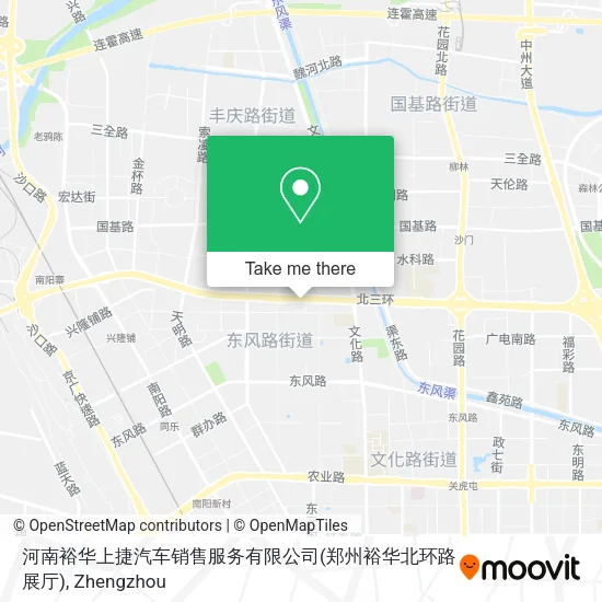 河南裕华上捷汽车销售服务有限公司(郑州裕华北环路展厅) map