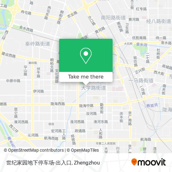 世纪家园地下停车场-出入口 map