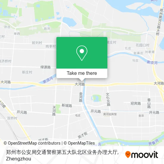郑州市公安局交通警察第五大队北区业务办理大厅 map