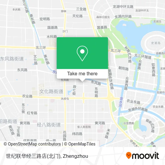 世纪联华经三路店(北门) map