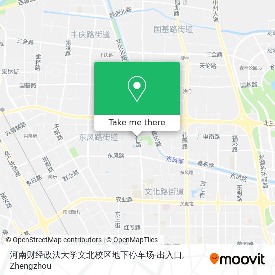 河南财经政法大学文北校区地下停车场-出入口 map