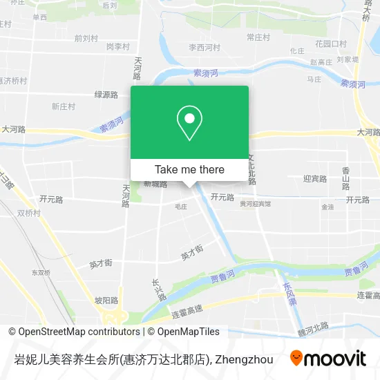 岩妮儿美容养生会所(惠济万达北郡店) map