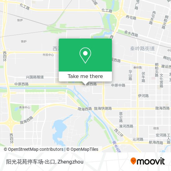 阳光花苑停车场-出口 map