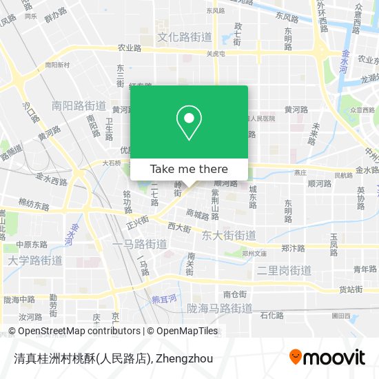 清真桂洲村桃酥(人民路店) map