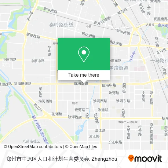 郑州市中原区人口和计划生育委员会 map