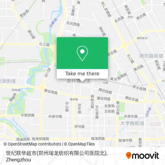 世纪联华超市(郑州瑞龙纺织有限公司医院北) map