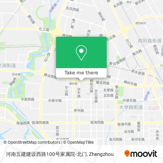 河南五建建设西路100号家属院-北门 map