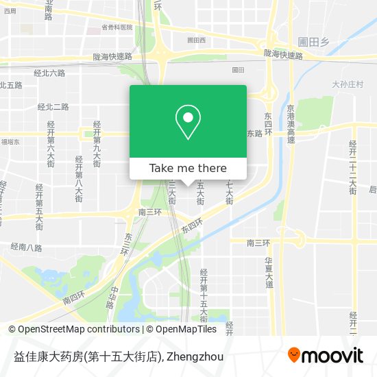 益佳康大药房(第十五大街店) map