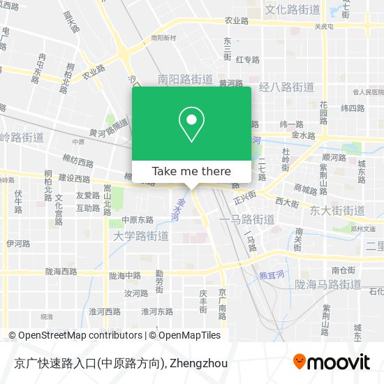 京广快速路入口(中原路方向) map