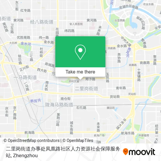 二里岗街道办事处凤凰路社区人力资源社会保障服务站 map