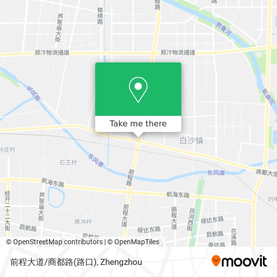 前程大道/商都路(路口) map