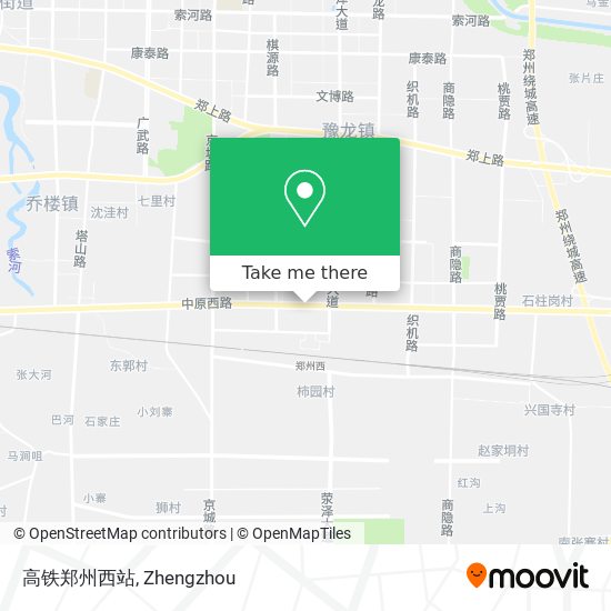 高铁郑州西站 map