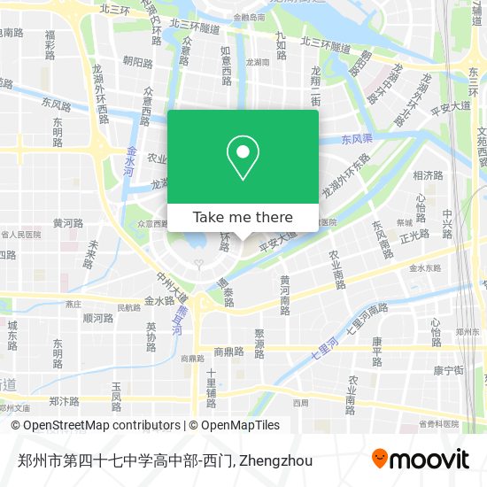郑州市第四十七中学高中部-西门 map
