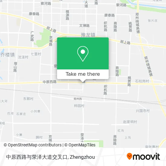 中原西路与荥泽大道交叉口 map