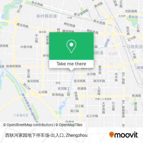 西耿河家园地下停车场-出入口 map