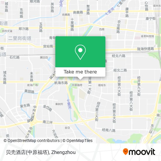 贝壳酒店(中原福塔) map